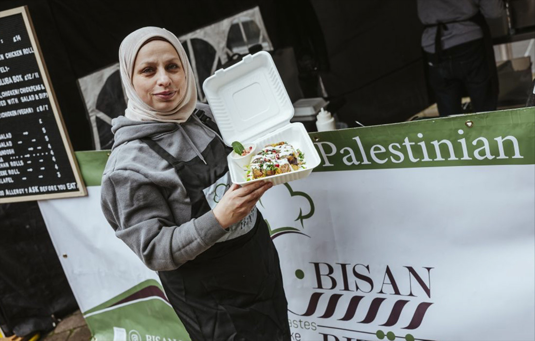 Bringing Palestinian flavours to London's streets: Eman's journey with Bisan Bites