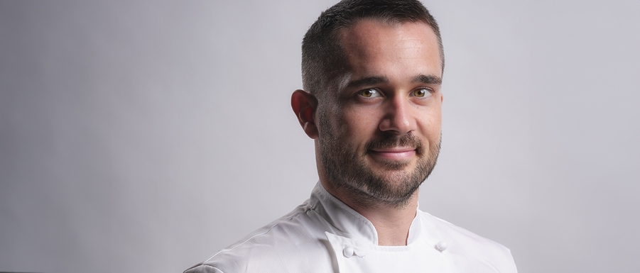 Tom Phillips gets ready for the European Final of the Bocuse D'Or